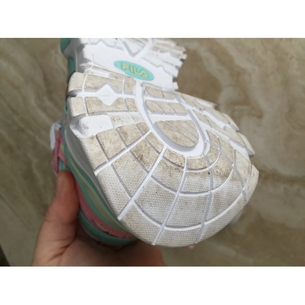 Fila Women's Electrove 2 pink white teal blue sneakers shoes - Picture 8 of 11